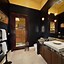 Image result for Black Bathroom Vanity with Gold Hardware