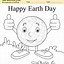 Image result for Happy Earth Coloring Page