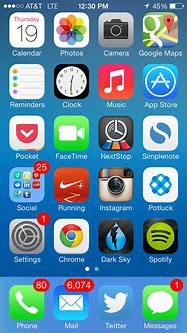 Image result for iPhone 5 Home Screen Layout