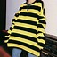 Image result for Yellow and Black Striped Sweater