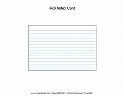 Image result for Index Card 4X6