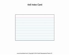 Image result for 4X6 Blank Index Cards