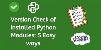 Image result for How to Check Python Version