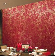 Image result for Red Gold Wallpaper Bedroom