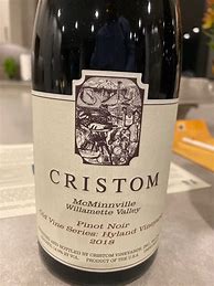 Image result for Cristom Pinot Noir AVA Series McMinnville