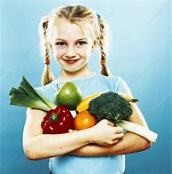 Image result for Girl Holding Fruit
