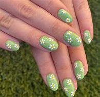 Image result for Pastel Daisy Nails