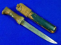 Image result for Antique Japanese Knife with Wood Scabbard