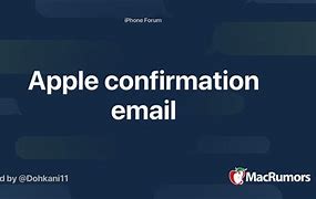 Image result for Apple Confirmation Email