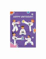 Image result for Martial Arts Birthday Card
