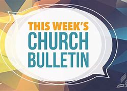 Image result for Weekly Church Announcements