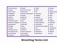 Image result for High School Wrestling Moves List