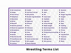 Image result for Names of Wrestling Moves