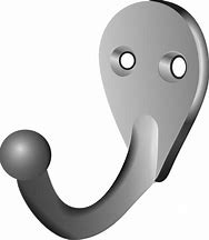 Image result for Black and White Clip Art of Coat Hook