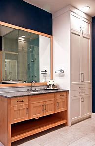 Image result for Bathroom Vanities with Linen Cabinet