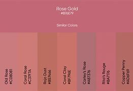 Image result for Rose Gold Color Code for Publisher