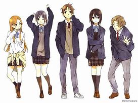 Image result for Japanese School Children Uniform Anime
