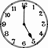 Image result for Clock Cartoon Black and White