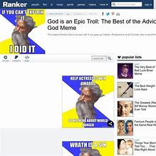 Image result for Troll God Meme