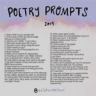 Image result for Poetry Prompts