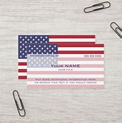 Image result for Front and Back American Flag Business Cards