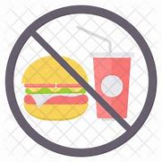 Image result for No Junk Food Icon.png