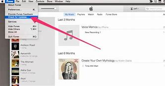Image result for iTunes Check for Updates