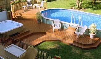 Image result for Above Ground Pool Deck