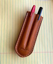 Image result for Leather Pen Holder Black