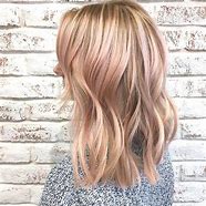 Image result for Blonde Hair with Rose Gold Highlights