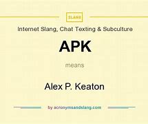 Image result for Apk Meaning in Chat