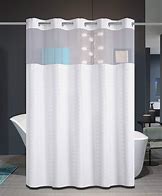 Image result for Shower Curtains No Hooks Needed