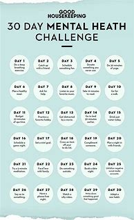 Image result for Mental Health Challenge Calendar