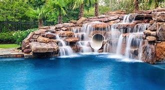 Image result for Splash Pool with Waterfall