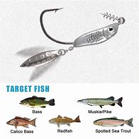 Image result for Weighted Hooks with Spinner Blade