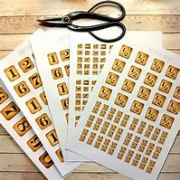 Image result for Stampped Vintage Numbers