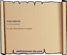 Image result for cascajoso