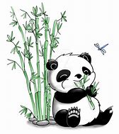 Image result for Cute Panda Eating Bamboo Eps10