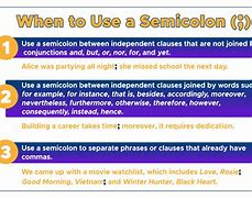 Image result for Semicolon Definition