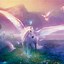 Image result for White Unicorn with Galaxy Hair