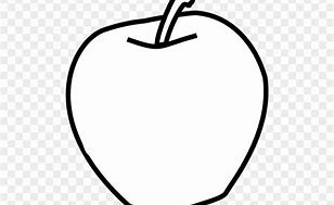Image result for Apple Clip Art Open Black and White