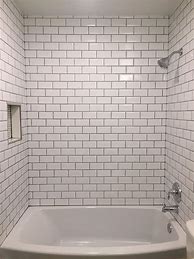 Image result for White Subway Tile with Gray Grout
