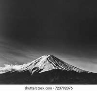 Image result for Mount Fuji Black and White Wallpaper