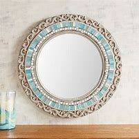 Image result for Round Mosaic Bathroom Mirror
