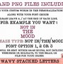 Image result for Wavy Stacked Retro Font