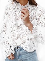 Image result for White Lace Blouse