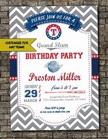 Image result for Texas Ranger Baseball Birthday Invitations
