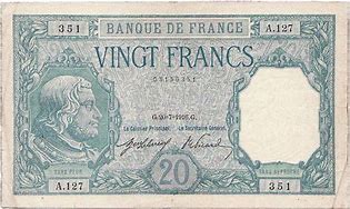 Image result for French Franc Banknotes