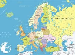 Image result for Modern Europe Map Country's