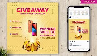 Image result for Free iPhone Giveaway Design PSD